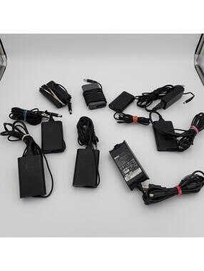 LOT 9 OEM DELL 3 Prong Mickey Mouse AC Power Cord Random Bundle